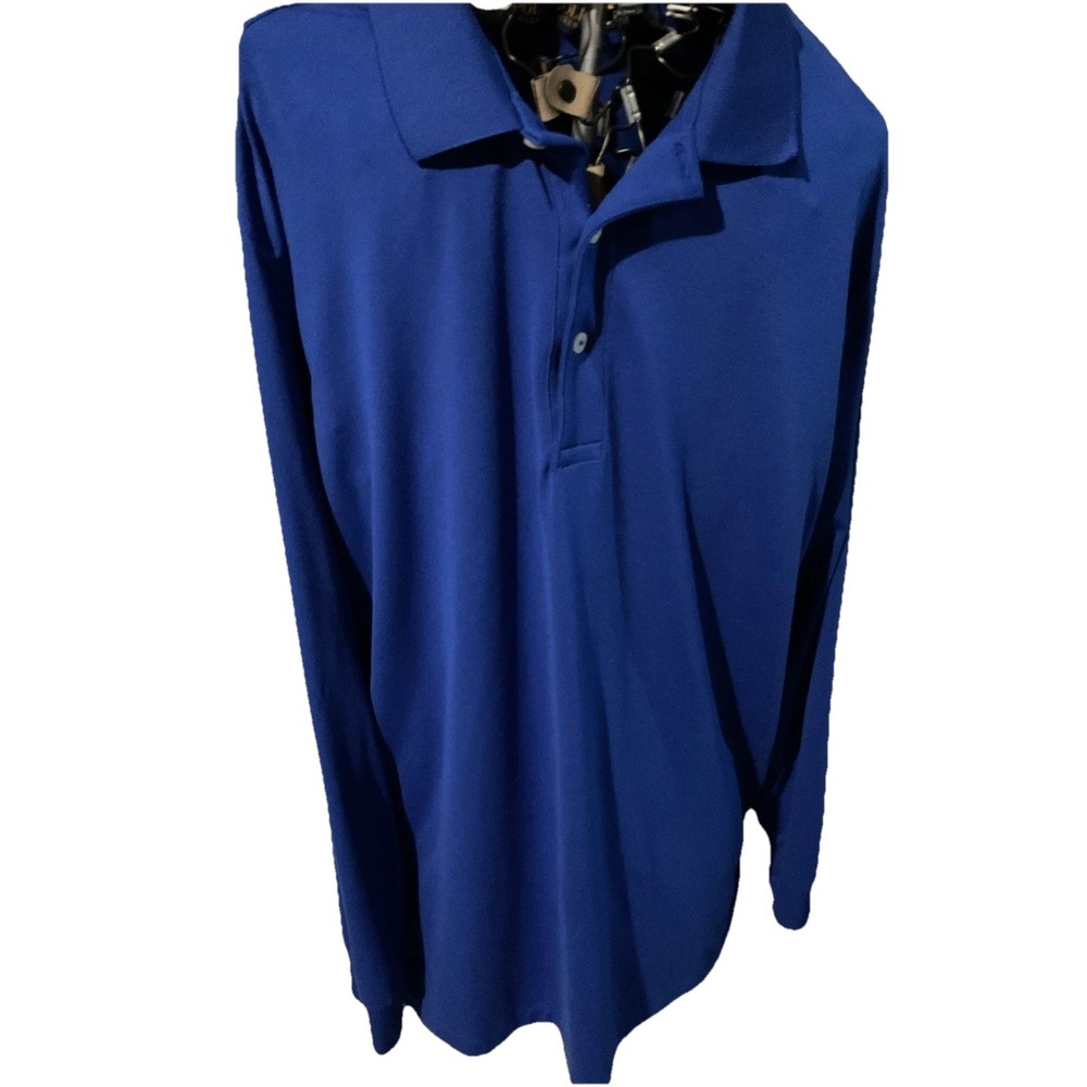 Polo Ralph Lauren Performance Shirt Mens‎ L Blue Stretch Lightweight E24